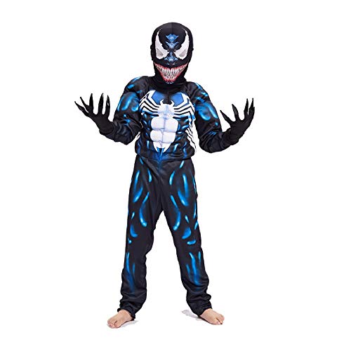 Venom Spiderman De Cosplay Costume De Costume pour Enfant (1