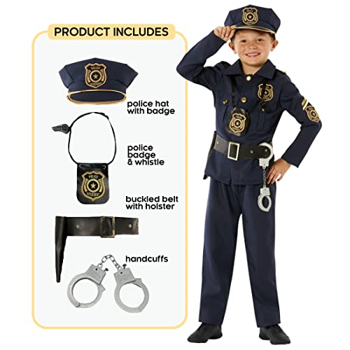 Morph Deguisement Policier Enfant, Costume Enfant Policier, 