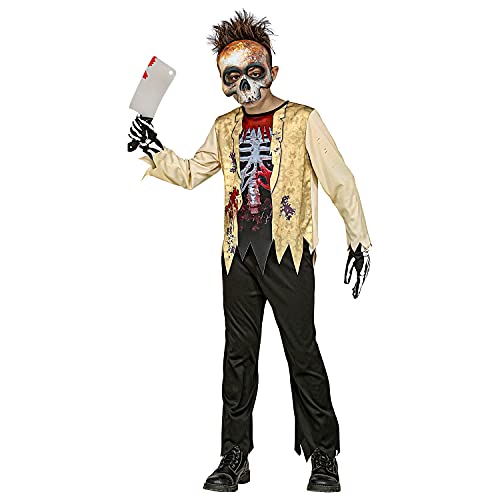 Widmann - Costume enfant squelette zombie 3 pièces haut, pan