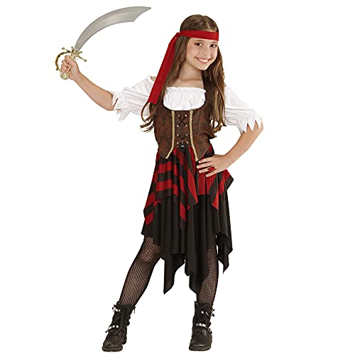 Widmann - Costume enfant pirate, robe, corset, serre-tête, f
