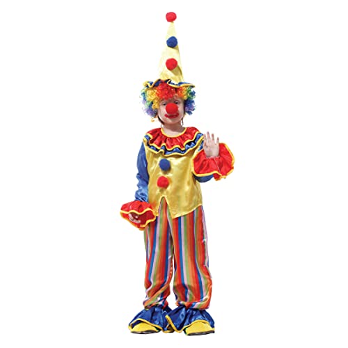 SELORE Costume Carnaval Clown Garcon Enfant 10-12 Ans Robe D