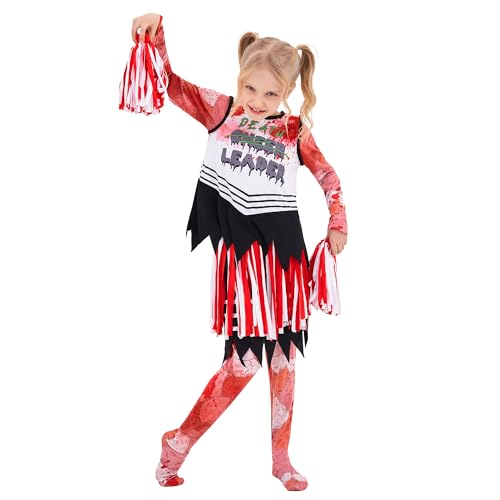 Party-Poter Deguisement Zombie Cheerleader Enfant, Déguiseme