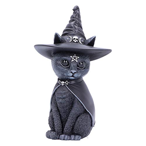 Nemesis Now Purrah Figurine Chat Occulte Chapeau de sorcière