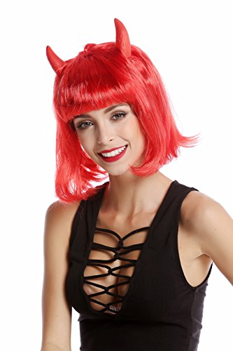 WIG ME UP - 91421-ZA13 Perruque Rouge carré Court Long Dame 