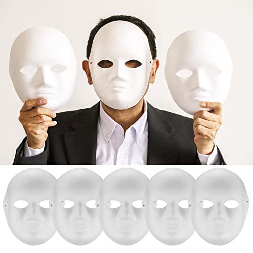 Vwoqiy 10 Pièces Masques en Papier à Peindre Blanc, Masques 