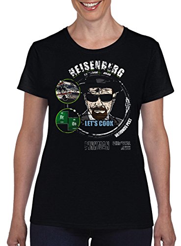 TSP Heisenberg Lets Cook T-shirt pour femme - Noir - X-Large