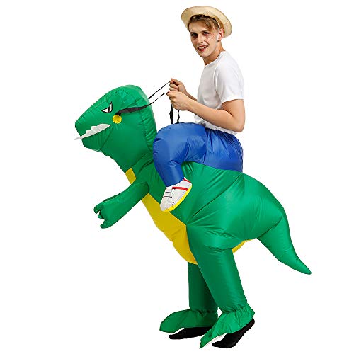 Nabila Déguisement dinosaure gonflable pour adulte Costume d