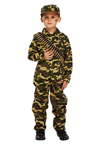 Costume Enfant Armée Grande Taille 10 à 12 Ans