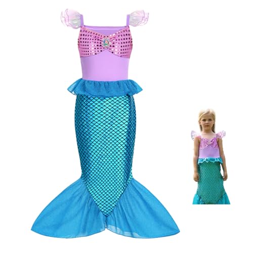DGUSO Deguisement Sirene Fille Costume Sirene Fille Deguisem