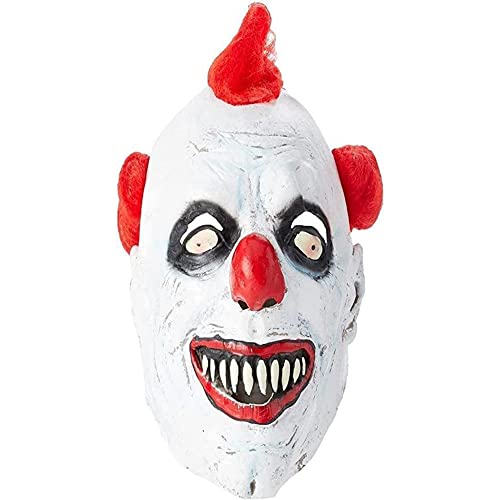 Smiffys Masque 3/4 de clown, avec cheveux, latex