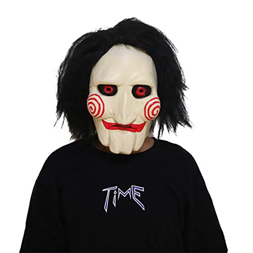 XehCaol Saw Jigsaw Masque dhorreur Killer Halloween Costume 