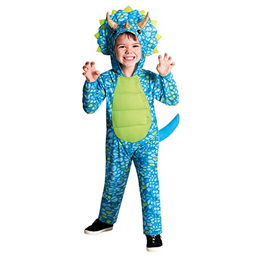 amscan 9912034 – Costume de dinosaure bleu pour enfant 4–6 a