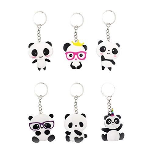 Toyvian Lot de 6 Porte-clés en Forme de Panda pour décoratio