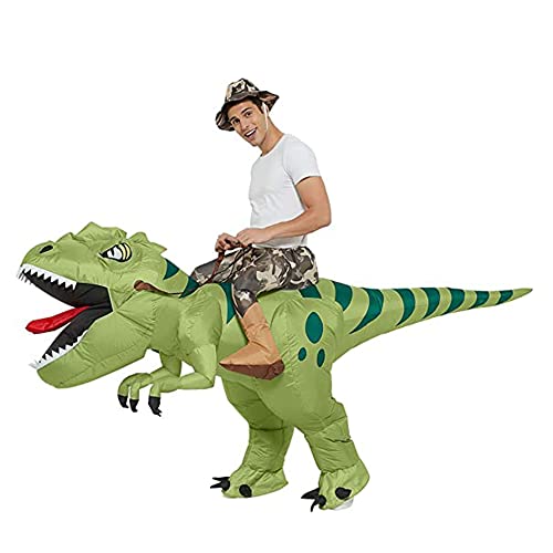 Nabila Costume de dinosaure gonflable T Rex Air Blow up Funn
