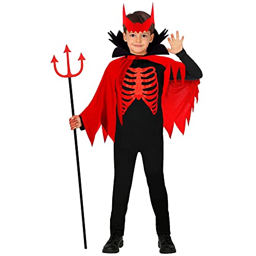 Widmann Déguisement Diable Rouge garçon Halloween - 5 à 7 An