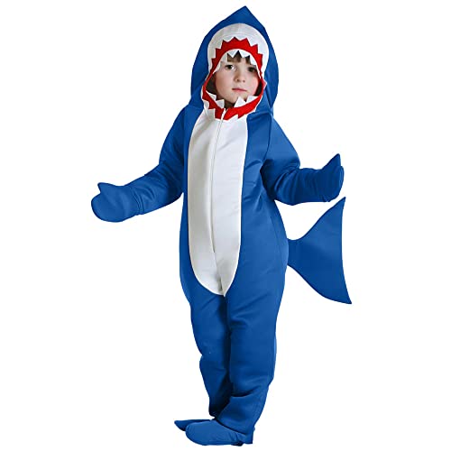 Snailify Costume de requin pour enfants - Mascotte et capuch