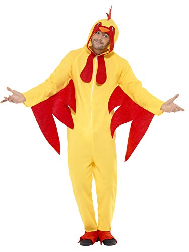 Smiffys Costume de poulet, tout-en-un avec capuche