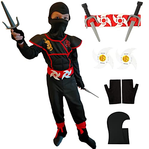Deguisement Ninja Enfant Garcon Fille 8 9 Ans Costume de Nin