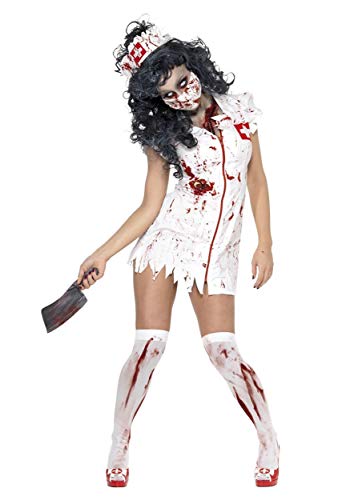 Smiffys Costume infirmière zombie, avec robe, masqueet tiare