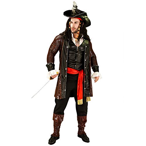 SEAHARE Costumes de Fantaisie de Pirate de Luxe Pour Hommes 