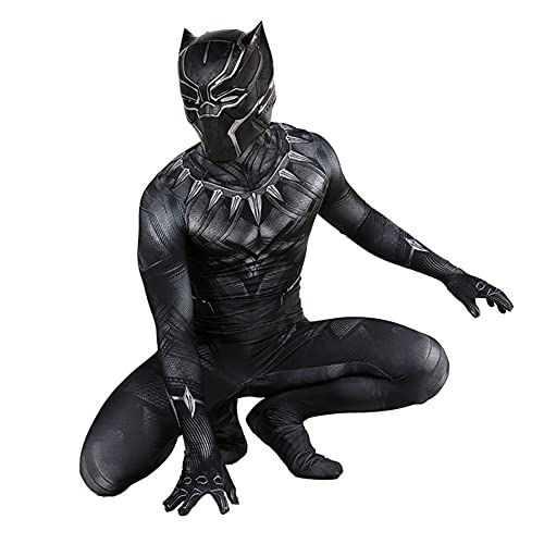 MIANslippers Black Panther Costume Garçons Superhero 3D Cosp