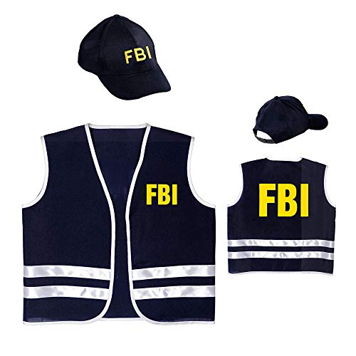 W WIDMANN- Costume FBI pour Enfant, Mixte, 11010241, Multico