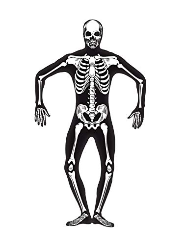Smiffys Costume seconde peau squelette, avec braguette masqu