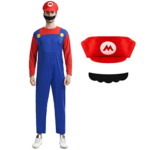 Kitimi Costume Mario, Costume de Super Mario avec Costumes u