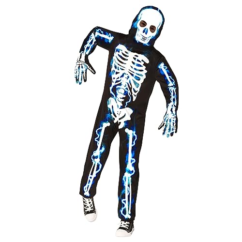 Morph Deguisement Squelette Enfant, Costume Halloween Enfant
