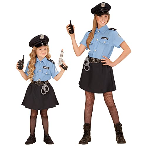POLICE OFFICER (shirt, skirt, belt, hat) - (116 cm / 4-5 Yea