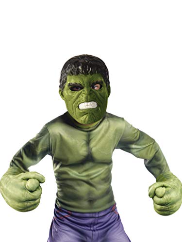 Rubies - Kit daccessoires Masque + Gants Géants Hulk, Marvel