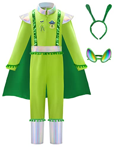 ReliBeauty Déguisement Alien Garçon Enfant Carnaval Costume 