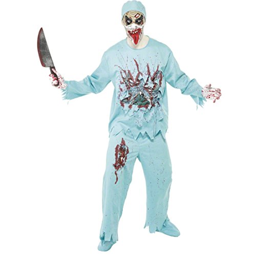 NET TOYS Costume de Zombie Docteur Bleu Taille M 48/50 dégui