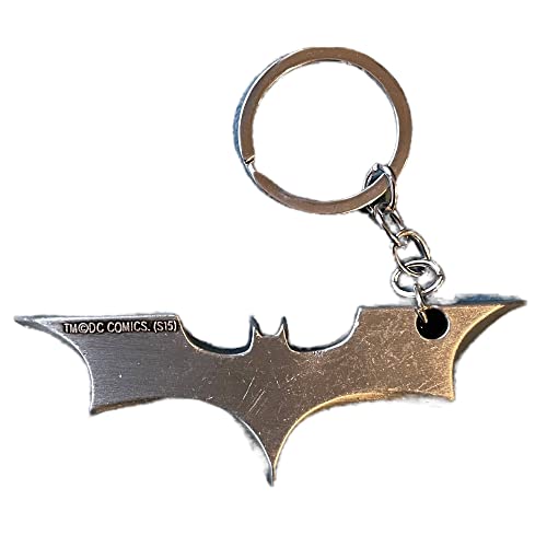 Batarang Porte-clés en métal avec logo Batman, Argent 2