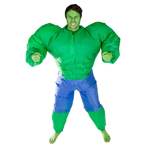 Bodysocks® Déguisement Hulk Gonflable Adulte, Hulk, One Size