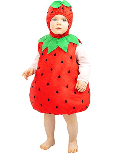 Funidelia | Déguisement fraise pour bébé ▶ Fruit, Nourriture