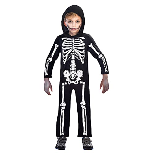 amscan 9911787 Déguisement de squelette pour enfant 3-4 ans 
