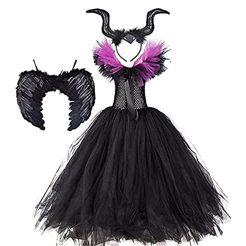 Yokbeer Costume Enfant Noir Maléfique Costumes D Halloween E