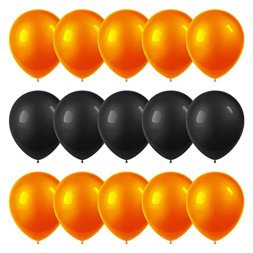 KroY PecoeD Ballons Halloween en Latex, 15 Ballons Orange et