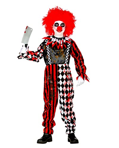 Horror-Shop Costume Enfant Rouge Et Blanc De Clown Tueur Ave