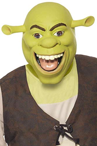 Smiffys Licenciado oficialmente Masque latex Shrek, Vert