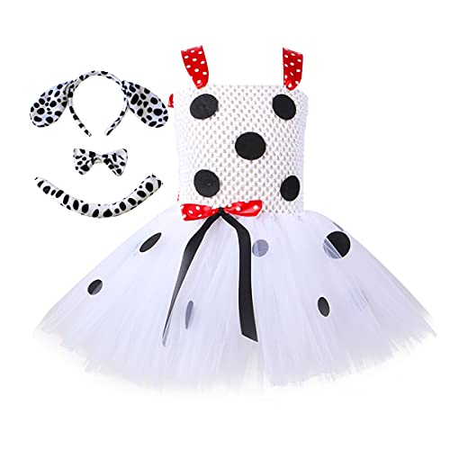 Déguisement Dalmatien pour Enfant Bebe Fille, Costume de Dal