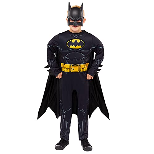 amscan 9913335 Déguisement de Batman pour enfant Noir 6-8 an