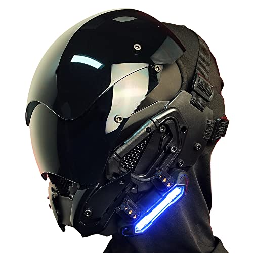 Marikito Masques cyberpunk,masques LED,Masque de Robocop,mas