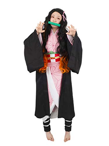 CoolChange Costume Cosplay de Nezuko Kamado avec Embout pour