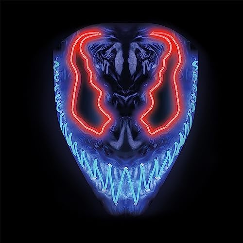 Bouuh® | Masque LED Devil Mix Bleu et Rouge | Qualité Premiu