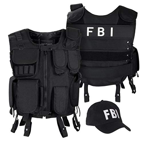 Black Snake® Carnaval Déguisement SWAT FBI Police Security C