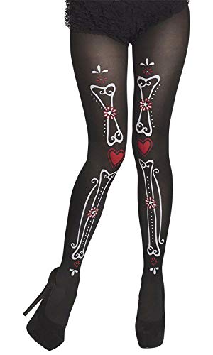 Boland - Collant Femme Pantalon Extensible Day of the Dead N