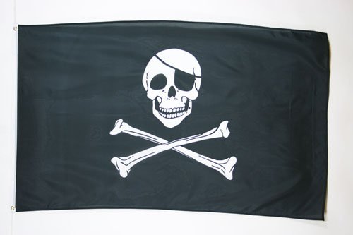 AZ FLAG Drapeau Pirate tête de Mort 150x90cm - Drapeau Corsa