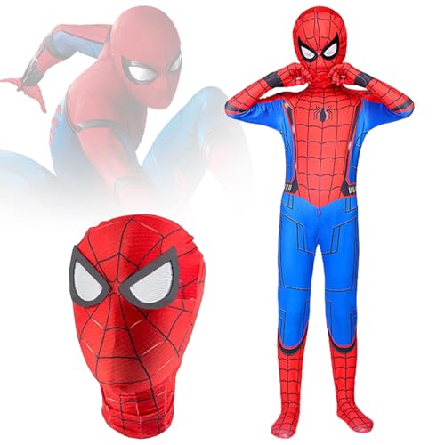 YISKY Déguisement Enfant Spider-Man, Deguisement Spider Enfa
